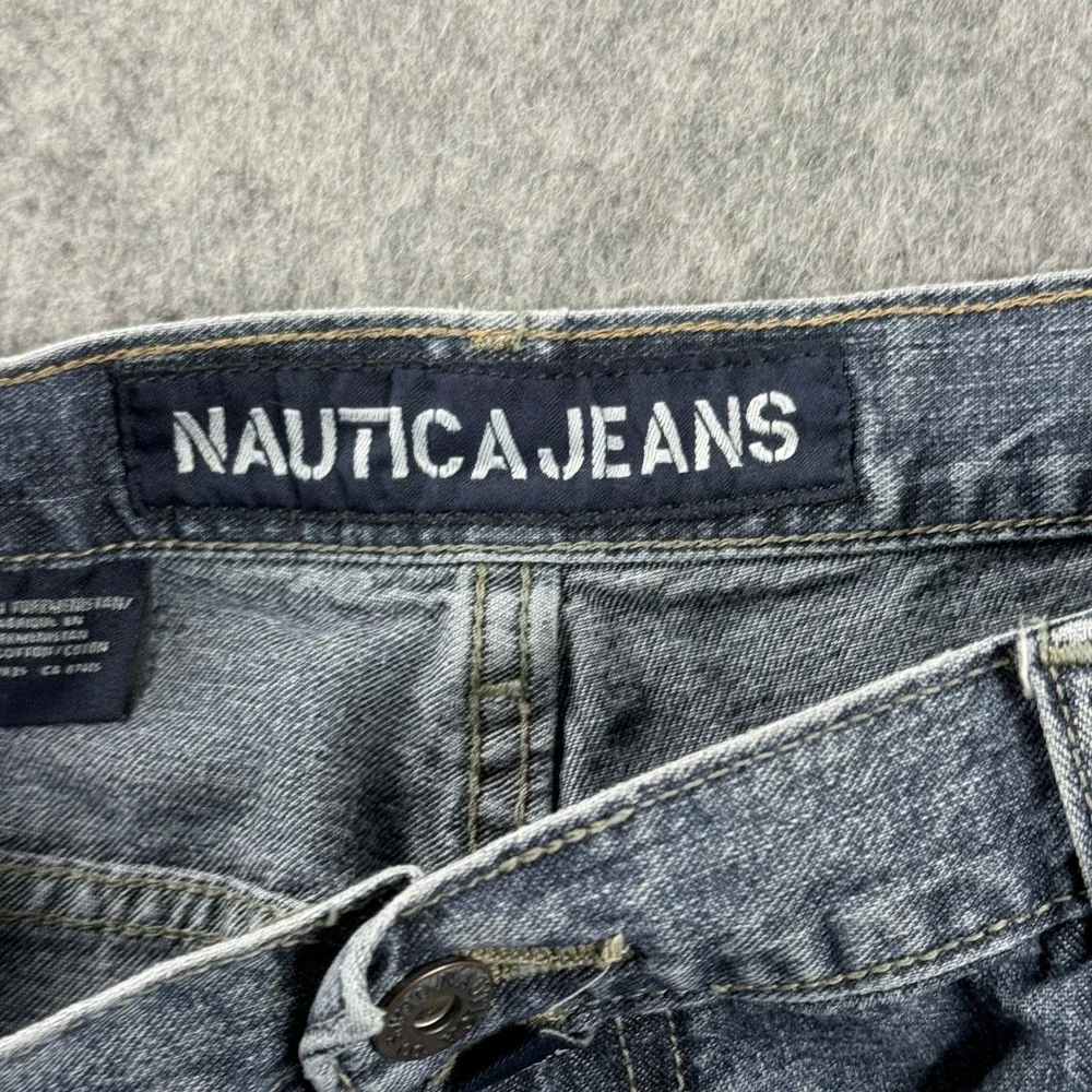 Nautica Original Relaxed Jeans Mens 38x30 Medium Wash Blue Straight Denim Casual